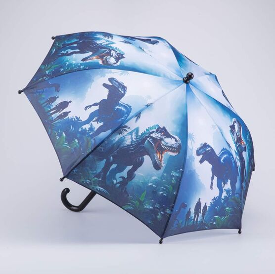 03707205-40 Зонт-трость детский Эра динозавров для мальчики темно-синий