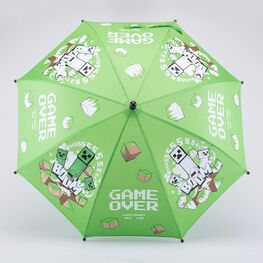 03707206-40 Зонт-трость детский Game over зеленый для мальчики зеленый фото №2
