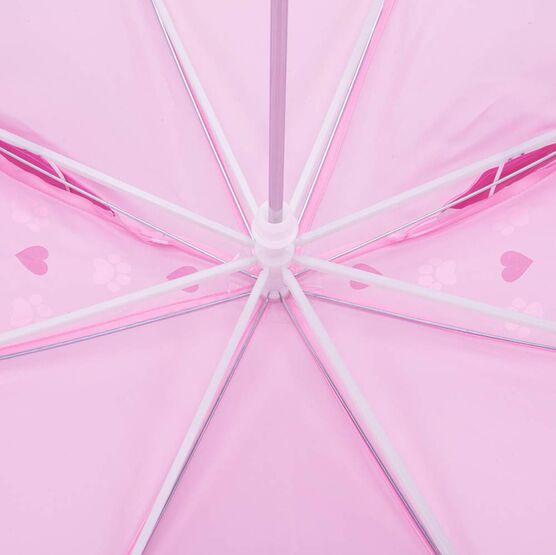 03807201-40 Зонт-трость детский Котик розовый для девочки розовый фото №3