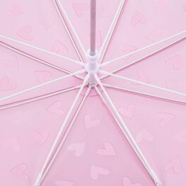 03807202-40 Зонт-трость детский Сердечки для девочки розовый фото №3