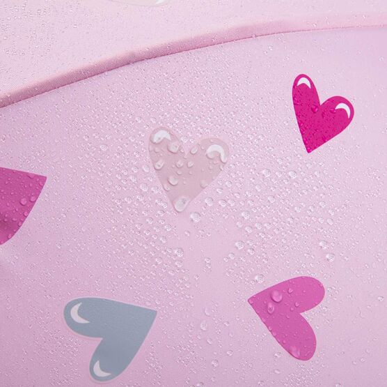 03807202-40 Зонт-трость детский Сердечки для девочки розовый фото №4