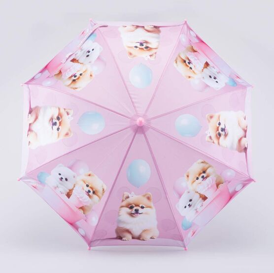 03807203-40 Зонт-трость детский Шпиц розовый для девочки розовый фото №2