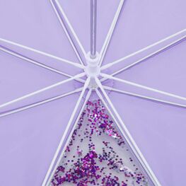 03807204-40 Зонт-трость с прозрачным окошком Сияние для девочки сиреневый фото №3