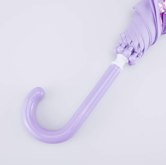 03807204-40 Зонт-трость с прозрачным окошком Сияние для девочки сиреневый фото №4