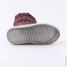 464039-41 Зимние сапожки-дутики для девочки для девочки бордовый фото №3