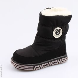 364028-41 Сапожки для девочки черный