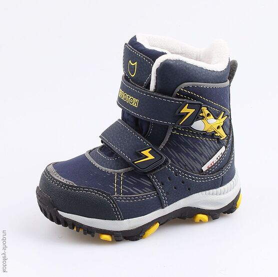 254950-43 Мембранные ботинки с LED-подсветкой для мальчики син-жел