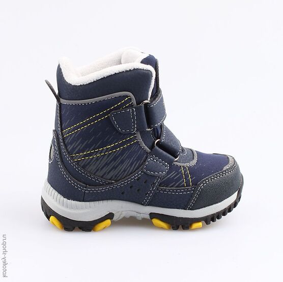 254950-43 Мембранные ботинки с LED-подсветкой для мальчики син-жел фото №2
