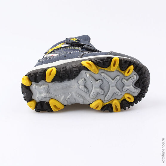 254950-43 Мембранные ботинки с LED-подсветкой для мальчики син-жел фото №3