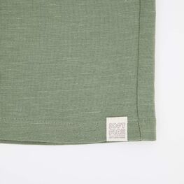 07764061-41 Костюм льняной рубашка + шорты оливковый для мальчики оливковый фото №4