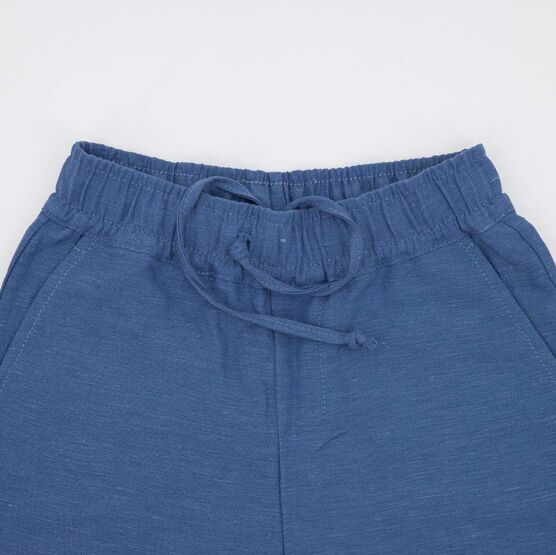 07764063-40 Костюм льняной худи + шорты джинс для мальчики джинс фото №5