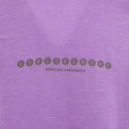 07864064-40 Костюм льняной детский ( худи и шорты ) сиреневый для девочки розовый, сиреневый фото №4