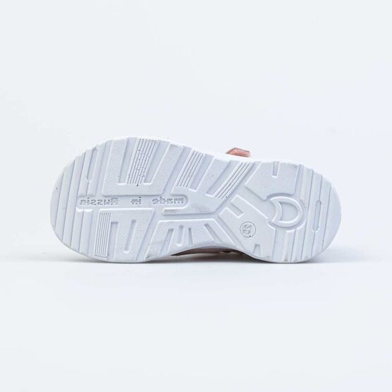 122182-22 Босоножки для девочки кожаные для девочки роз-гол фото №3