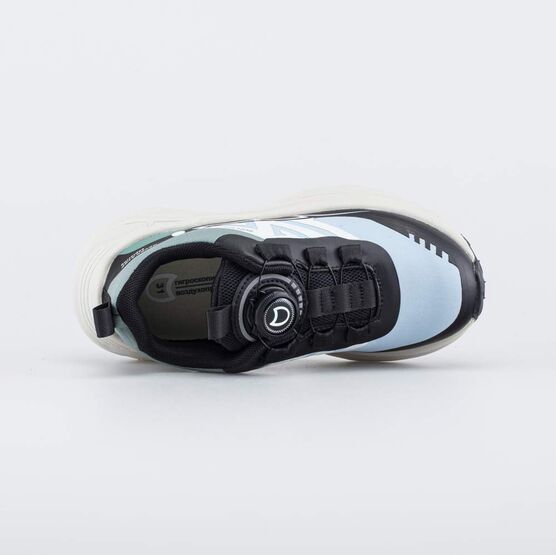 644531-12 Кроссовки с Softshell и быстрой шнуровкой для мальчики черный + серый фото №4