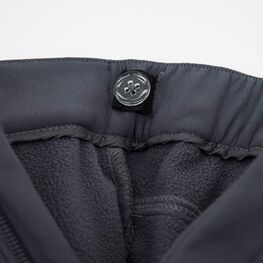 07759034-40 Утепленные брюки SoftShell + флис для мальчики темно-серый фото №4