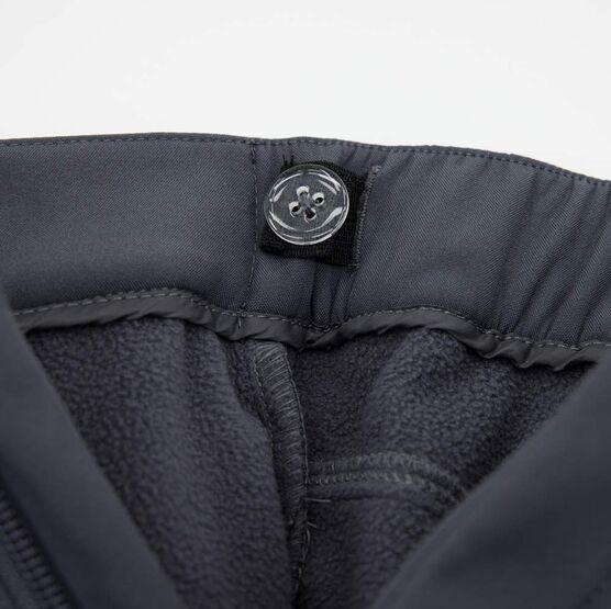 07759034-40 Утепленные брюки SoftShell + флис для мальчики темно-серый фото №4