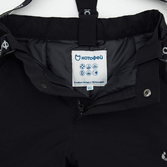07759051-40 Брюки мембранные детские черный для мальчики черный фото №4