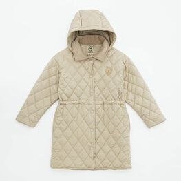 07858063-40 Пальто стеганое для девочки бежевый для девочки бежевый