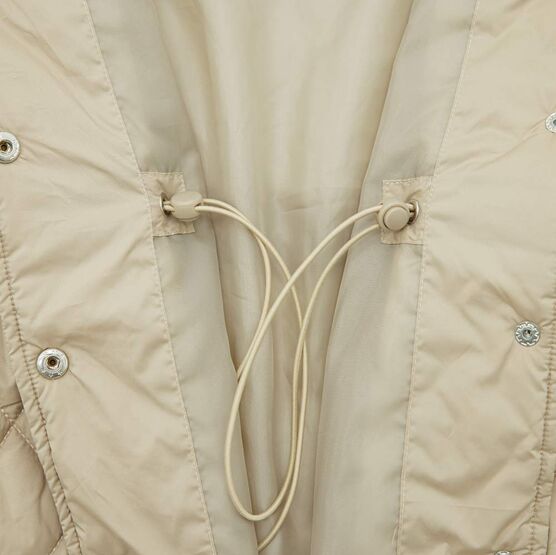 07858063-40 Пальто стеганое для девочки бежевый для девочки бежевый фото №4