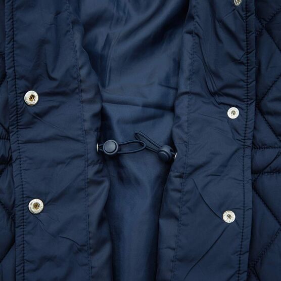 07858063-41 Пальто стеганое для девочки синий для девочки синий фото №4