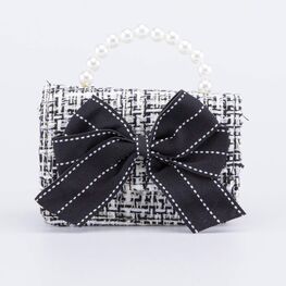 02802328-40 Сумка для девочки для девочки черный + белый