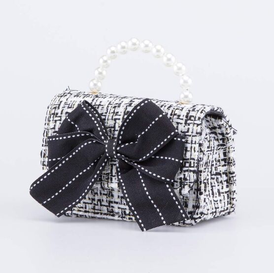 02802328-40 Сумка для девочки для девочки черный + белый фото №2