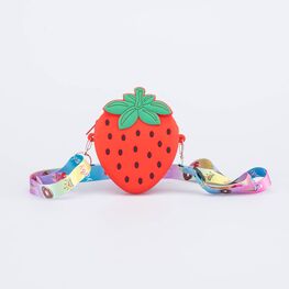 02802329-40 Сумка силиконовая Клубничка для девочки красный