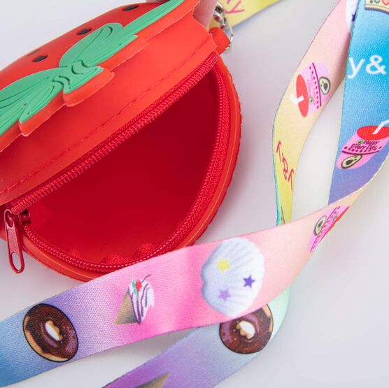 02802329-40 Сумка силиконовая Клубничка для девочки красный фото №4