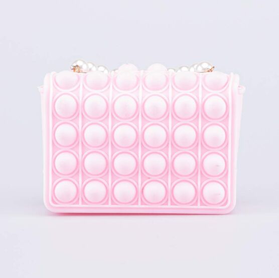 02802330-40 Мини сумка Поп-ит детская Жемчуг розовый для девочки розовый фото №3