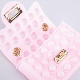 02802330-40 Мини сумка Поп-ит детская Жемчуг розовый для девочки розовый фото №4