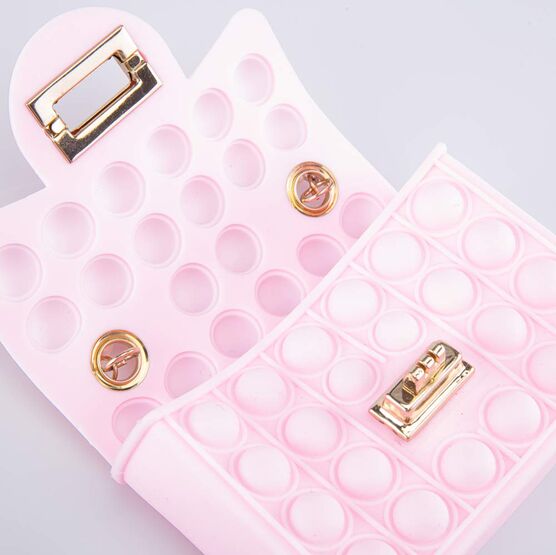 02802330-40 Мини сумка Поп-ит детская Жемчуг розовый для девочки розовый фото №4