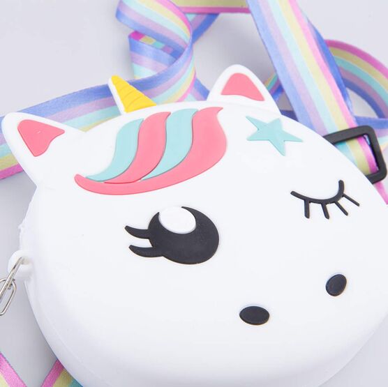 02802333-40 Сумка силиконовая Единорог для девочки белый фото №5