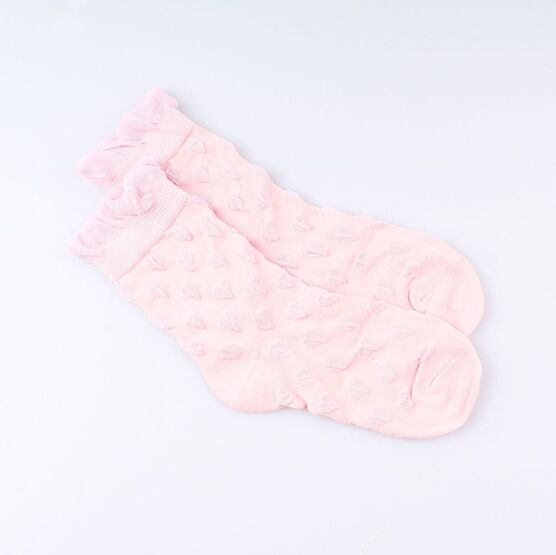 07842390-40 Носки детские хлопковые Сердечки розовые для девочки розовый