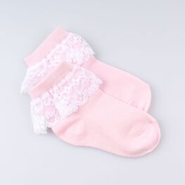07842393-40 Носки детские хлопковые розовые для девочки розовый