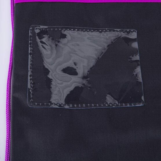 02808148-20 Мешок для сменной обуви Звезды КК для девочки черный + фиолетовый фото №2