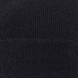 07711405-40 Черная шапка с отворотом для универсальные черный фото №3