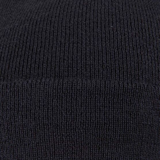 07711405-40 Черная шапка с отворотом для универсальные черный фото №3