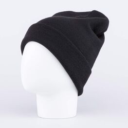 07711405-40 Черная шапка с отворотом для универсальные черный