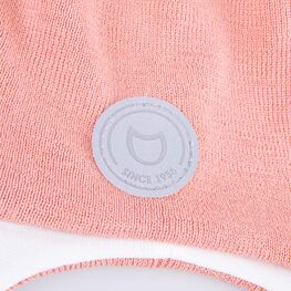 07811391-41 Шерстяная шапка на завязках Персиковый для девочки персиковый фото №3