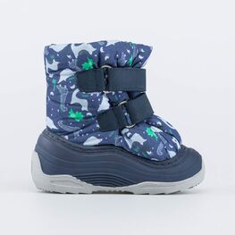 061011-40 Зимние сапожки-дутики синий для мальчики синий фото №2