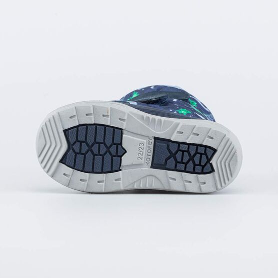 061011-40 Зимние сапожки-дутики синий для мальчики синий фото №3