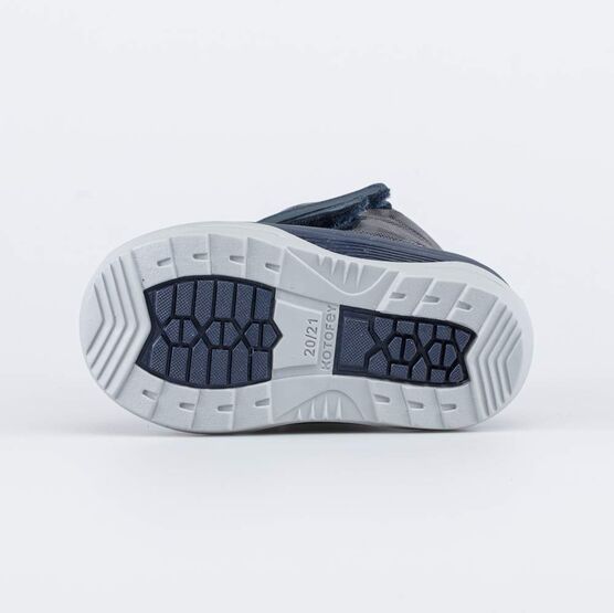 061011-49 Зимние сапожки-дутики серый для мальчики серый фото №3