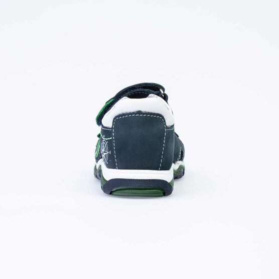 322113-21 Сандали летние на липучке для мальчики син-зел фото №5
