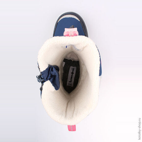 554923-42 Мембранные ботинки для девочки син-крл фото №4