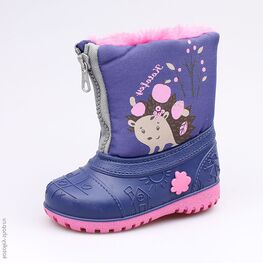164055-41 Сноубутсы для девочки син-роз