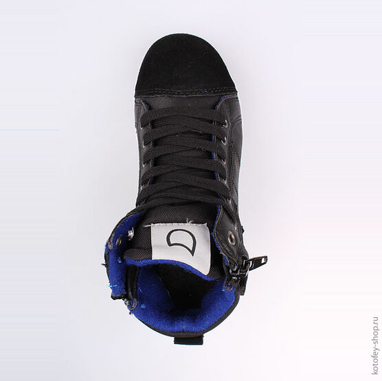 554022-31 Ботинки для мальчики черный фото №4