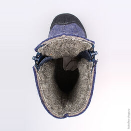 367106-42 Валенки для мальчики светло-синий фото №4