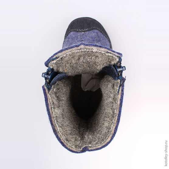 367106-42 Валенки для мальчики светло-синий фото №4