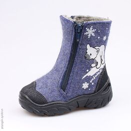 367106-42 Валенки для мальчики светло-синий