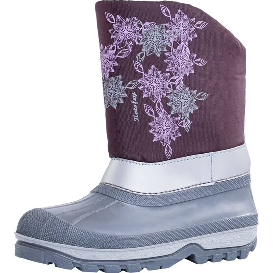 664029-41 Сноубутсы для девочки сер-бор